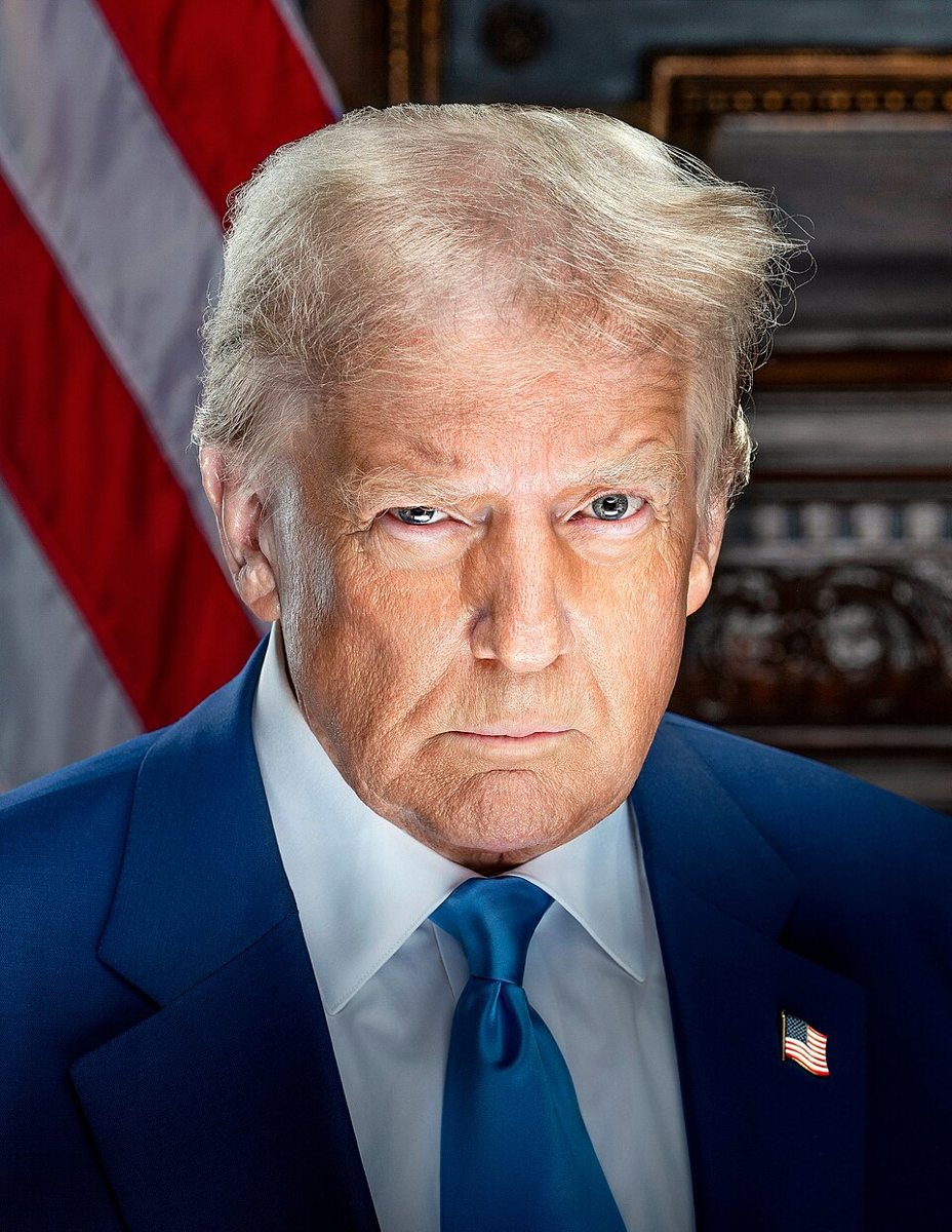 FILE PHOTO: Official 2025 inaugural portrait of U.S. President Donald Trump